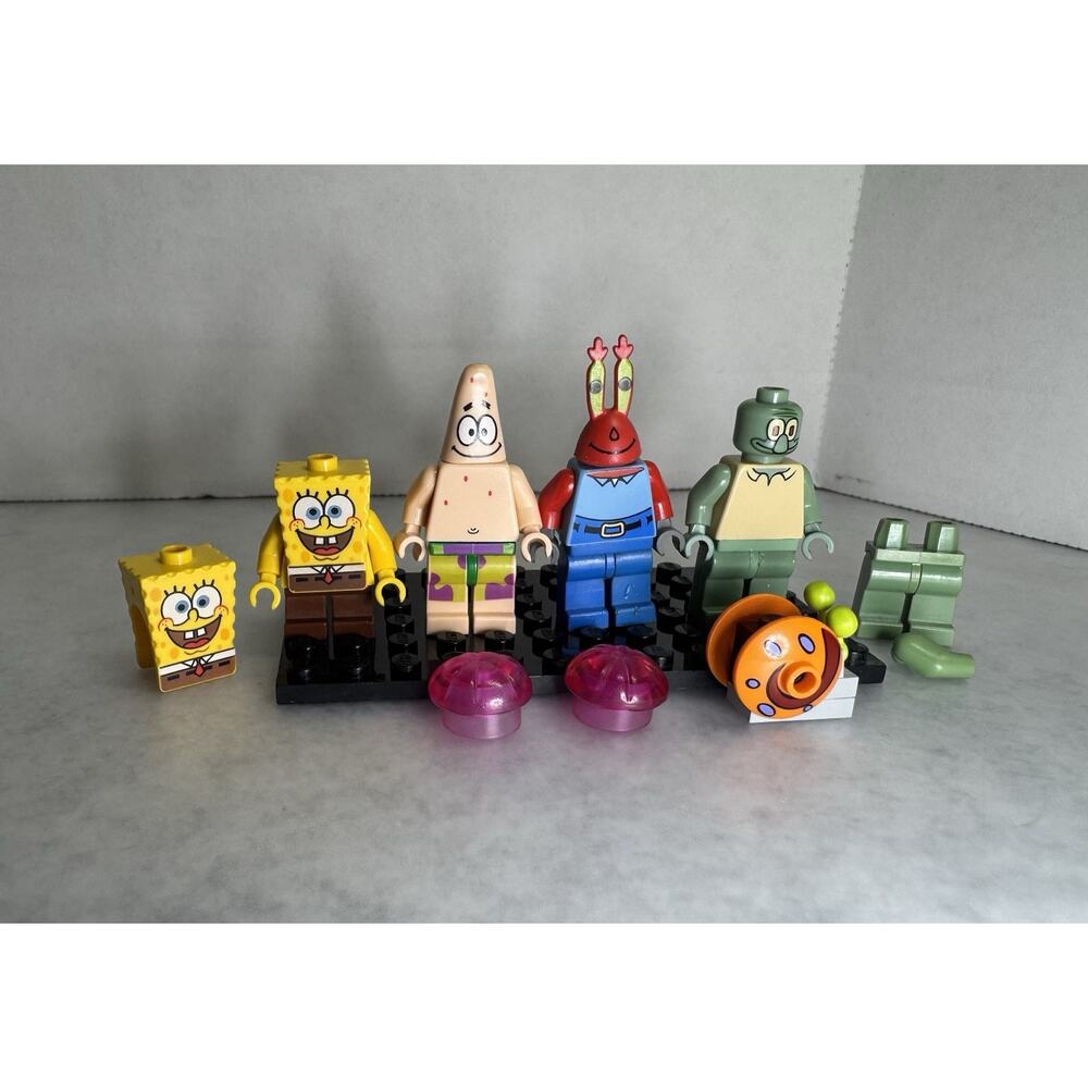 LEGO Patrick Gary Mr Crabs Squidward Minifigures SpongeBob SquarePants Jelly